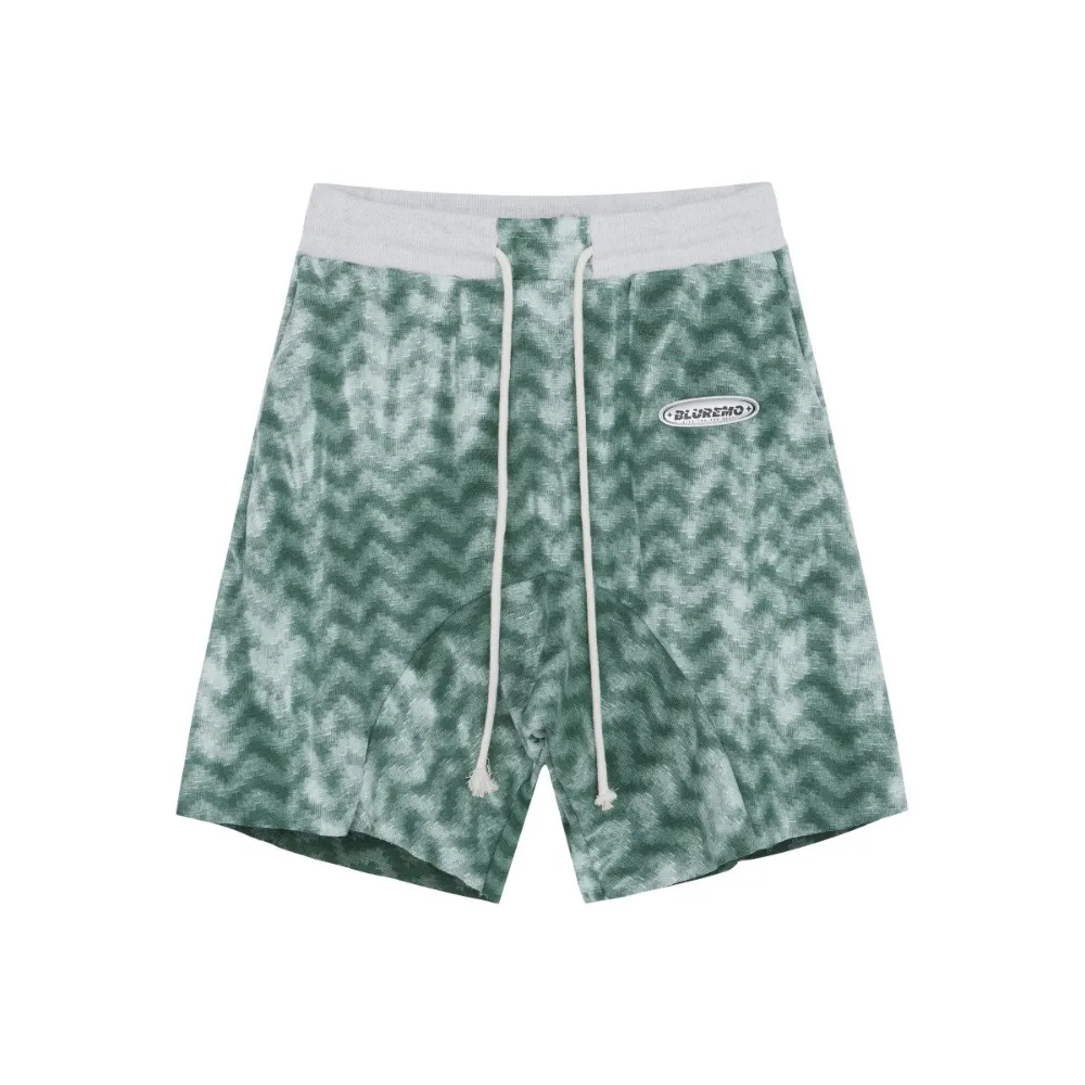 Fashionable Rhombus Corrugated Shorts