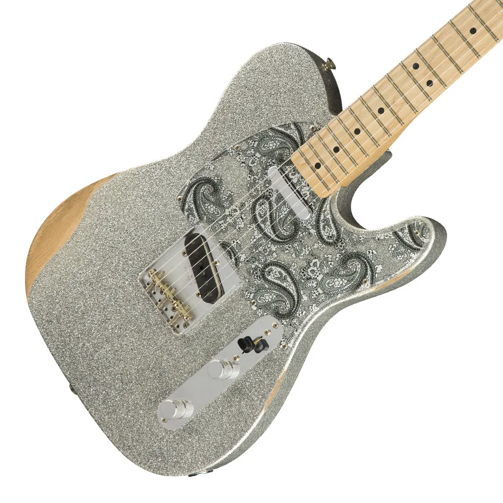 Fender - Brad Paisley Road Worn Telecaster®, Maple Fingerboard, Silver Sparkle