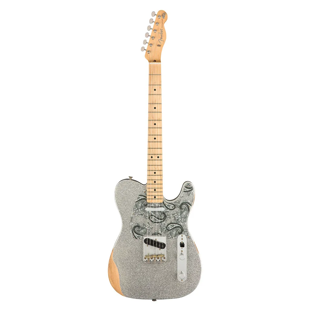 Fender - Brad Paisley Road Worn Telecaster®, Maple Fingerboard, Silver Sparkle