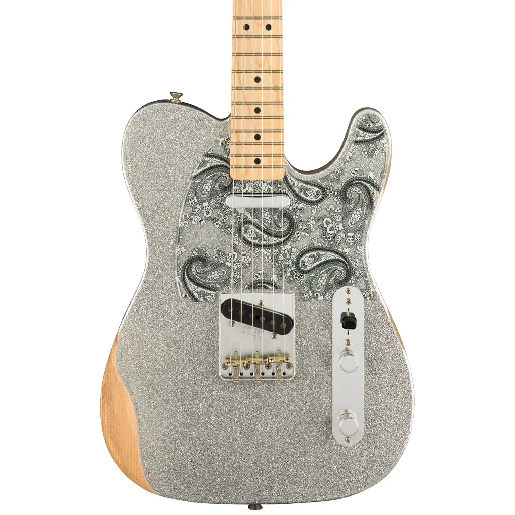 Fender - Brad Paisley Road Worn Telecaster®, Maple Fingerboard, Silver Sparkle