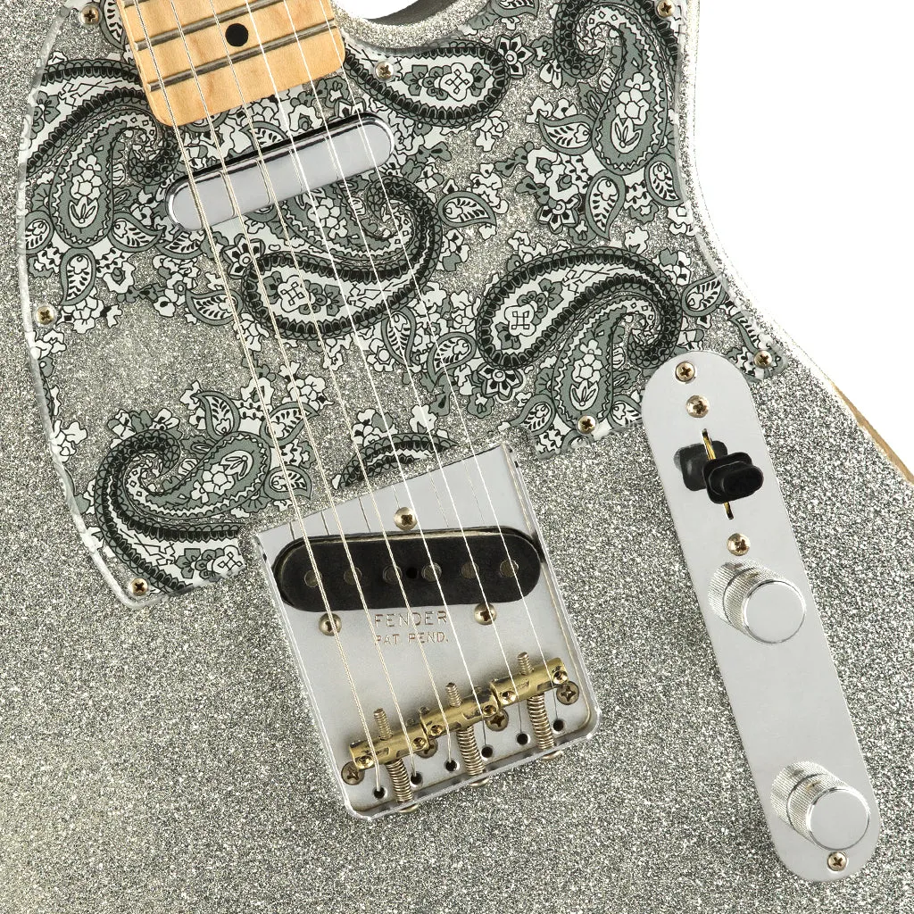 Fender - Brad Paisley Road Worn Telecaster®, Maple Fingerboard, Silver Sparkle