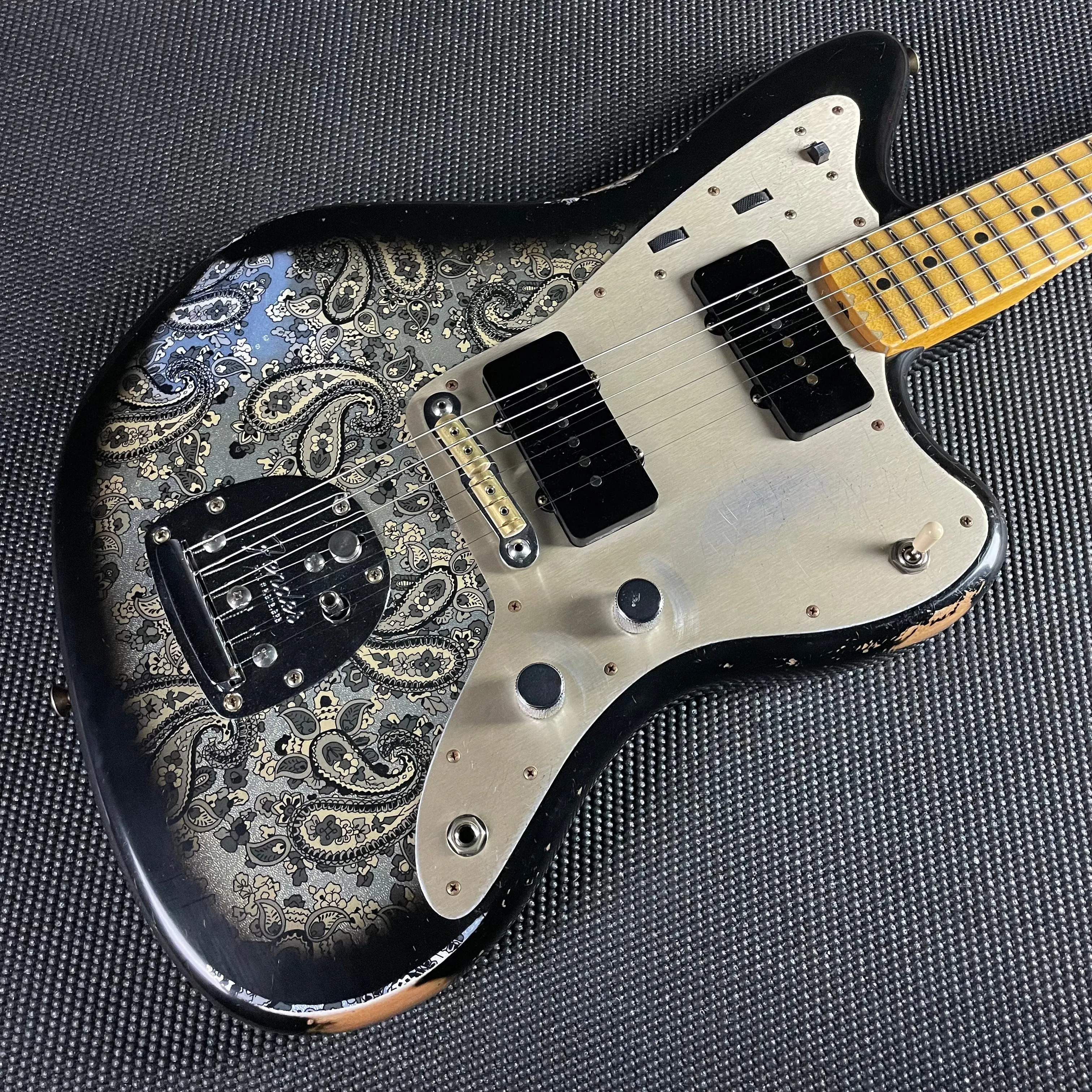 Fender Custom Shop LTD Custom Jazzmaster, Relic- Aged Black Paisley (8lbs 7oz)