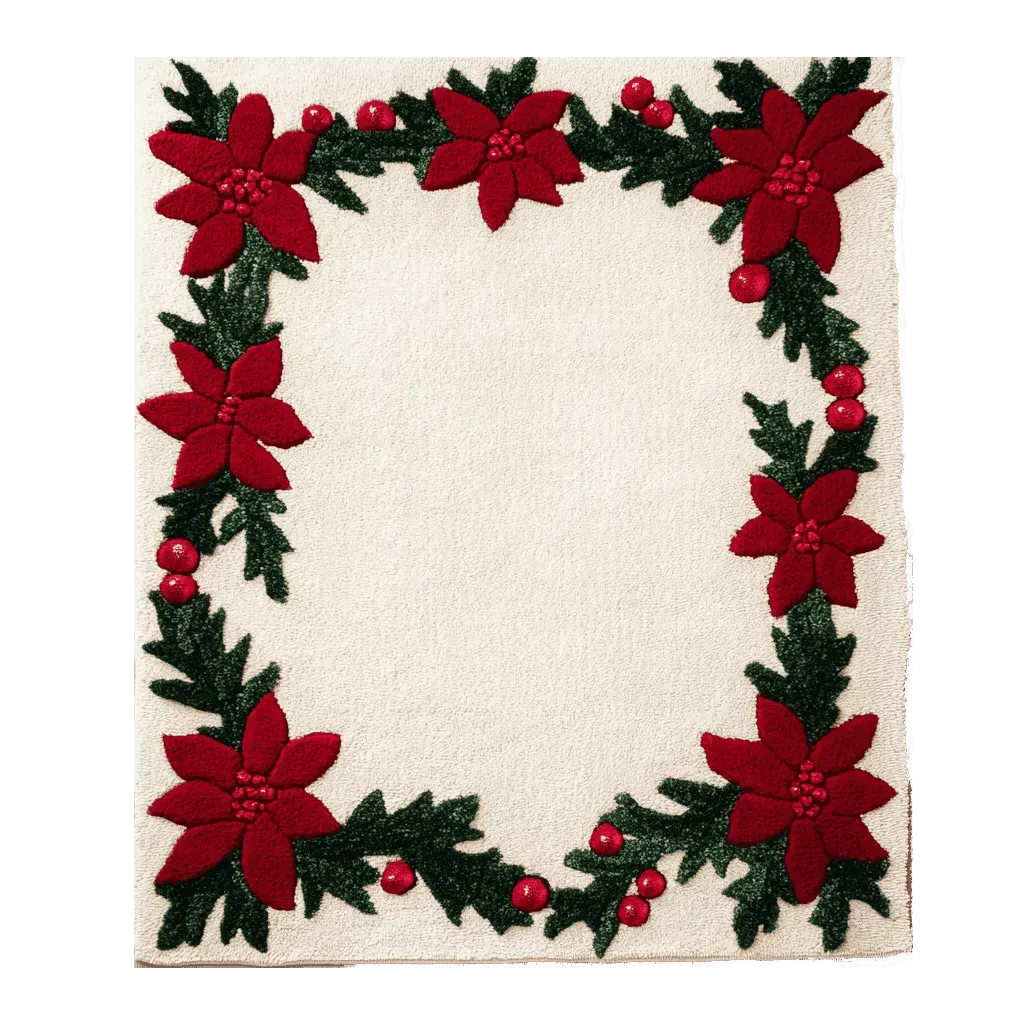 Festive Floral Harmony Hand Tufted Rug