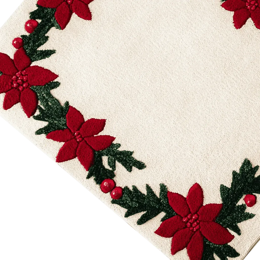 Festive Floral Harmony Hand Tufted Rug