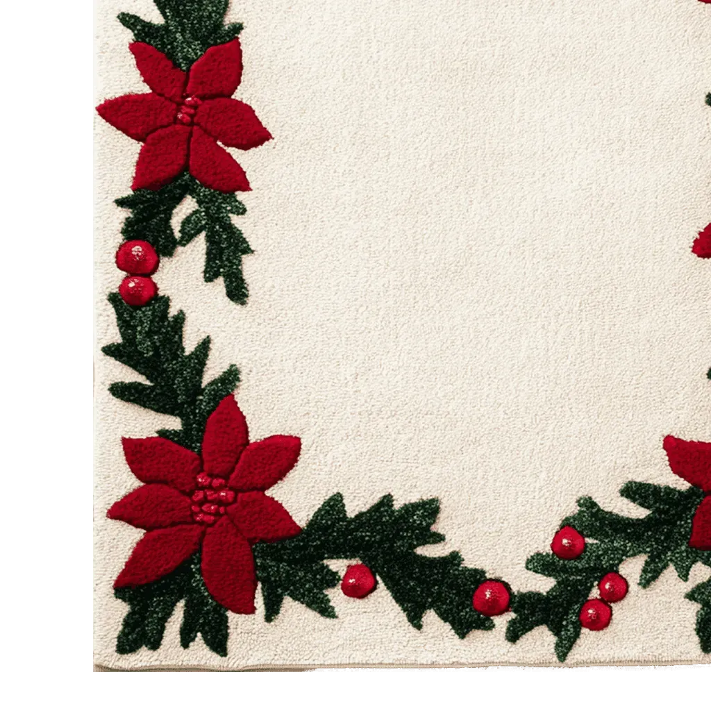 Festive Floral Harmony Hand Tufted Rug
