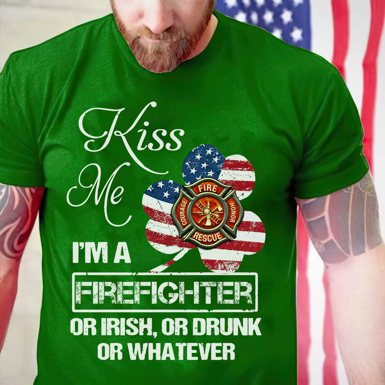 Firefighter, Happy ST. Patrick's Day, 01