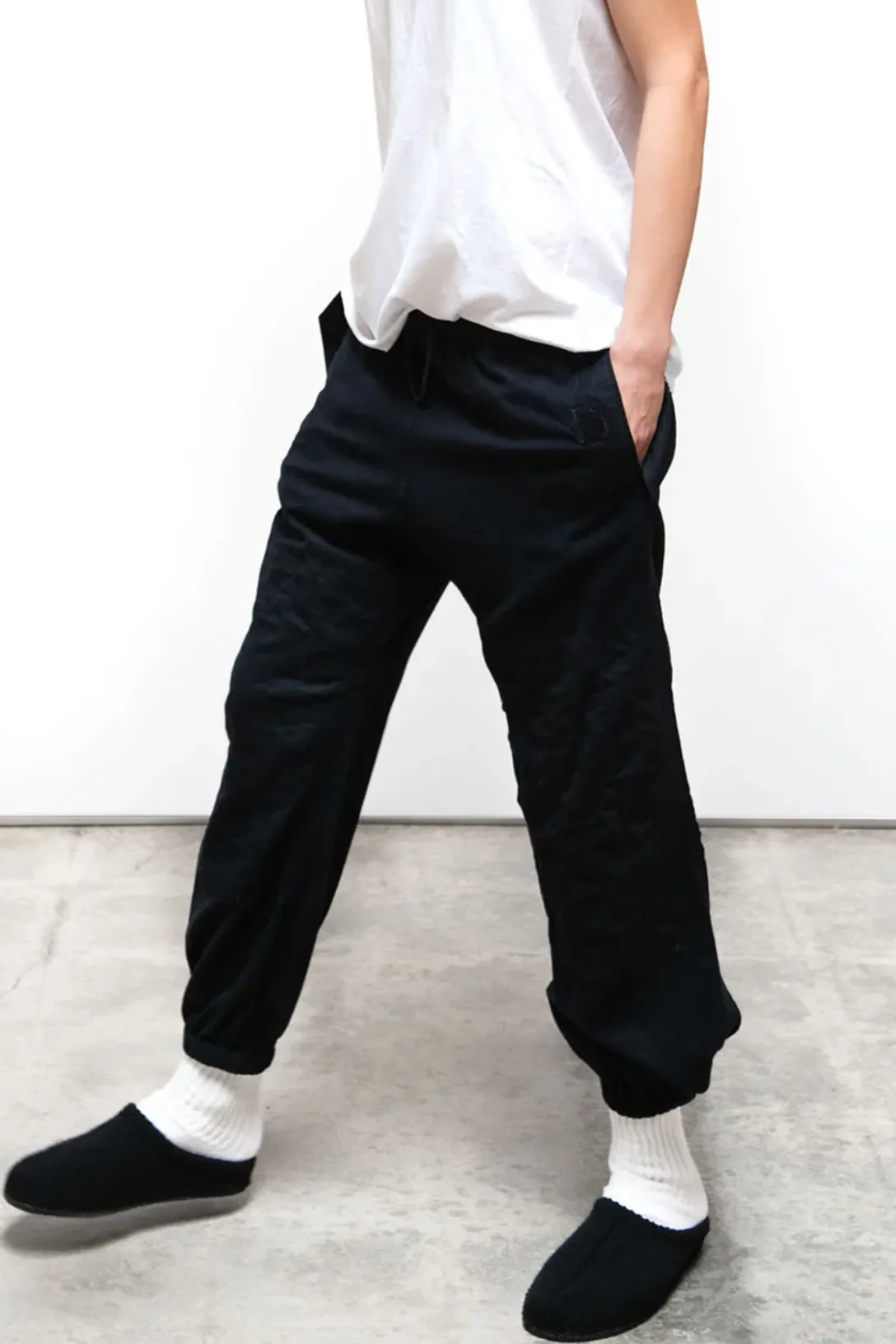 Flap/Snap Cashmere/Wool Pant Loro Piana Favola Move | Navy