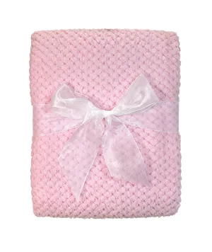 Fleece Baby Blanket Pink