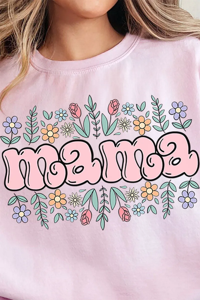 Floral Bubble Mama Unisex NuBlend Crew Sweatshirt