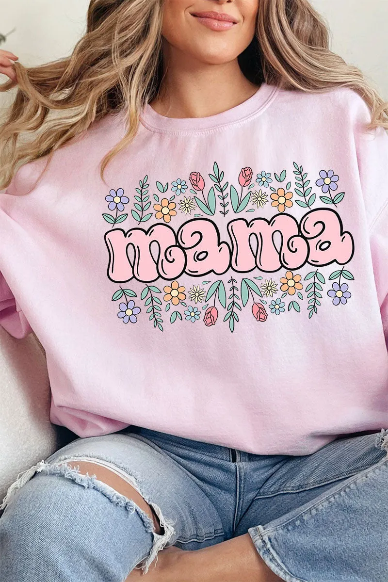 Floral Bubble Mama Unisex NuBlend Crew Sweatshirt
