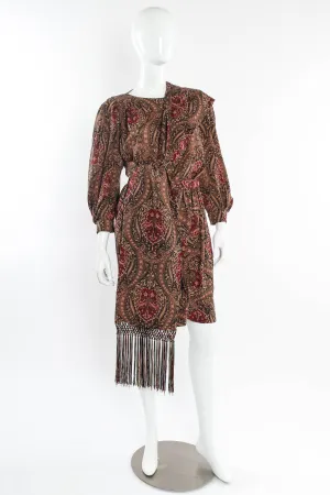 Floral Damask Top, Skirt and Scarf Set