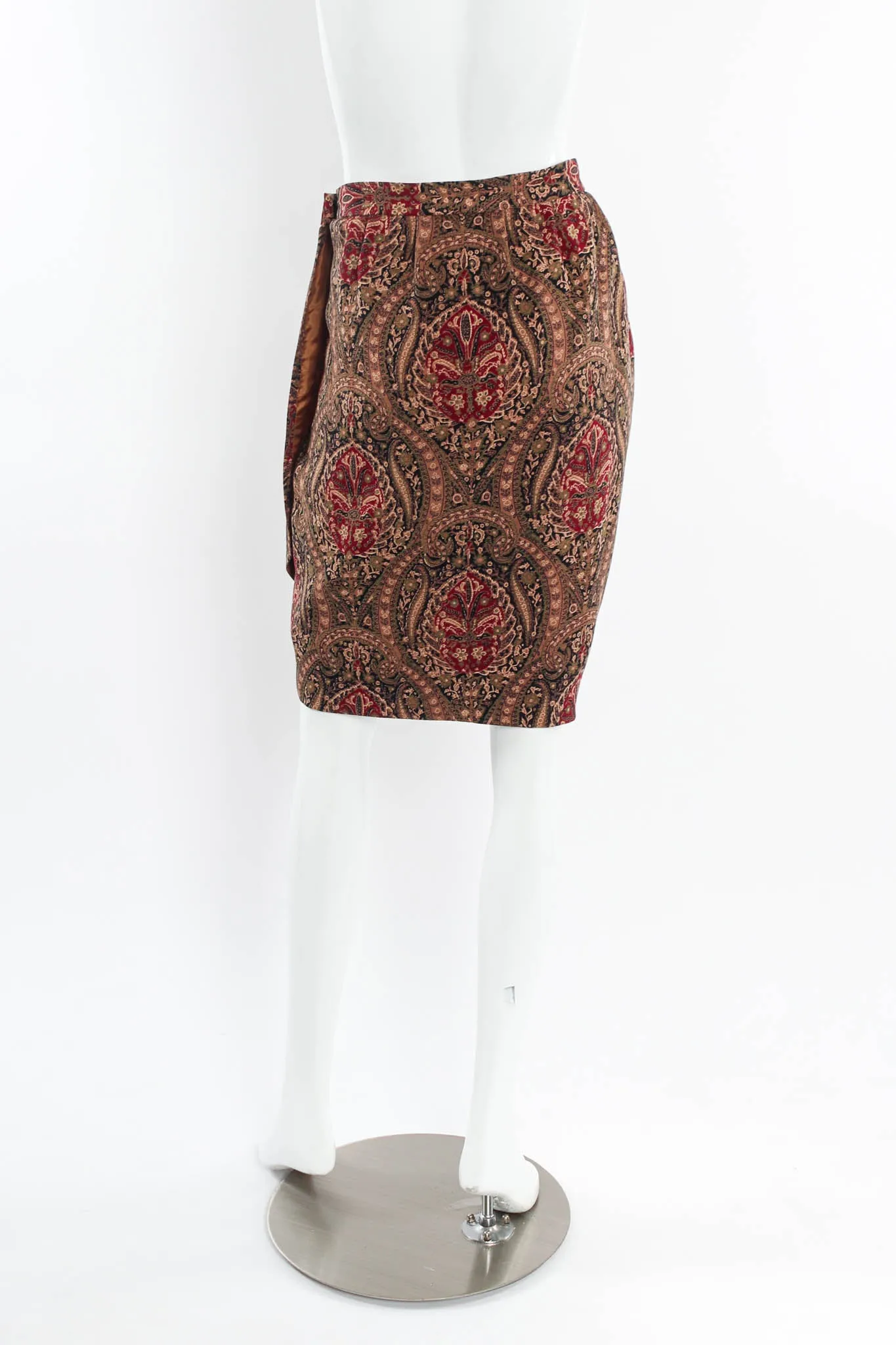 Floral Damask Top, Skirt and Scarf Set