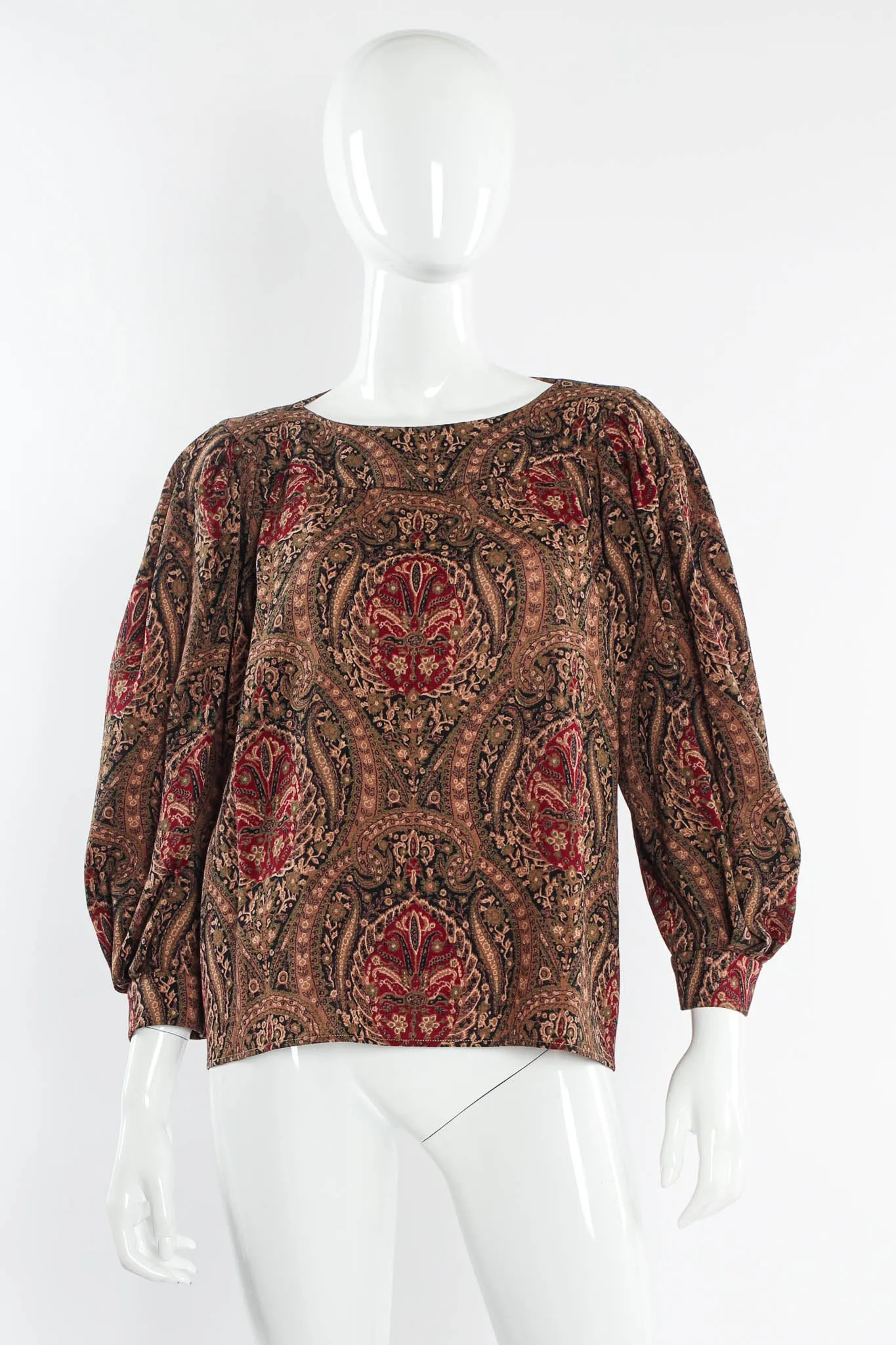 Floral Damask Top, Skirt and Scarf Set