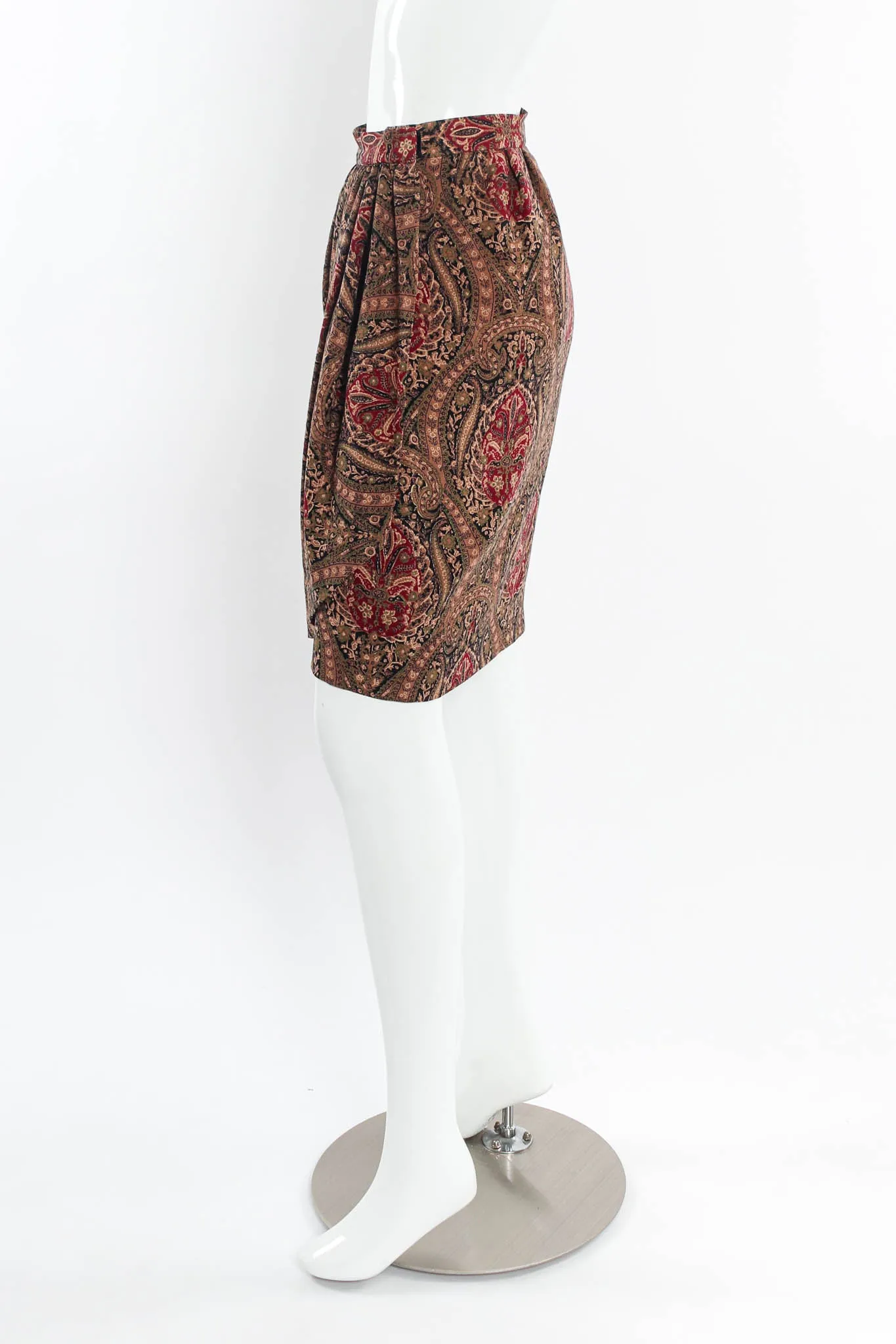 Floral Damask Top, Skirt and Scarf Set