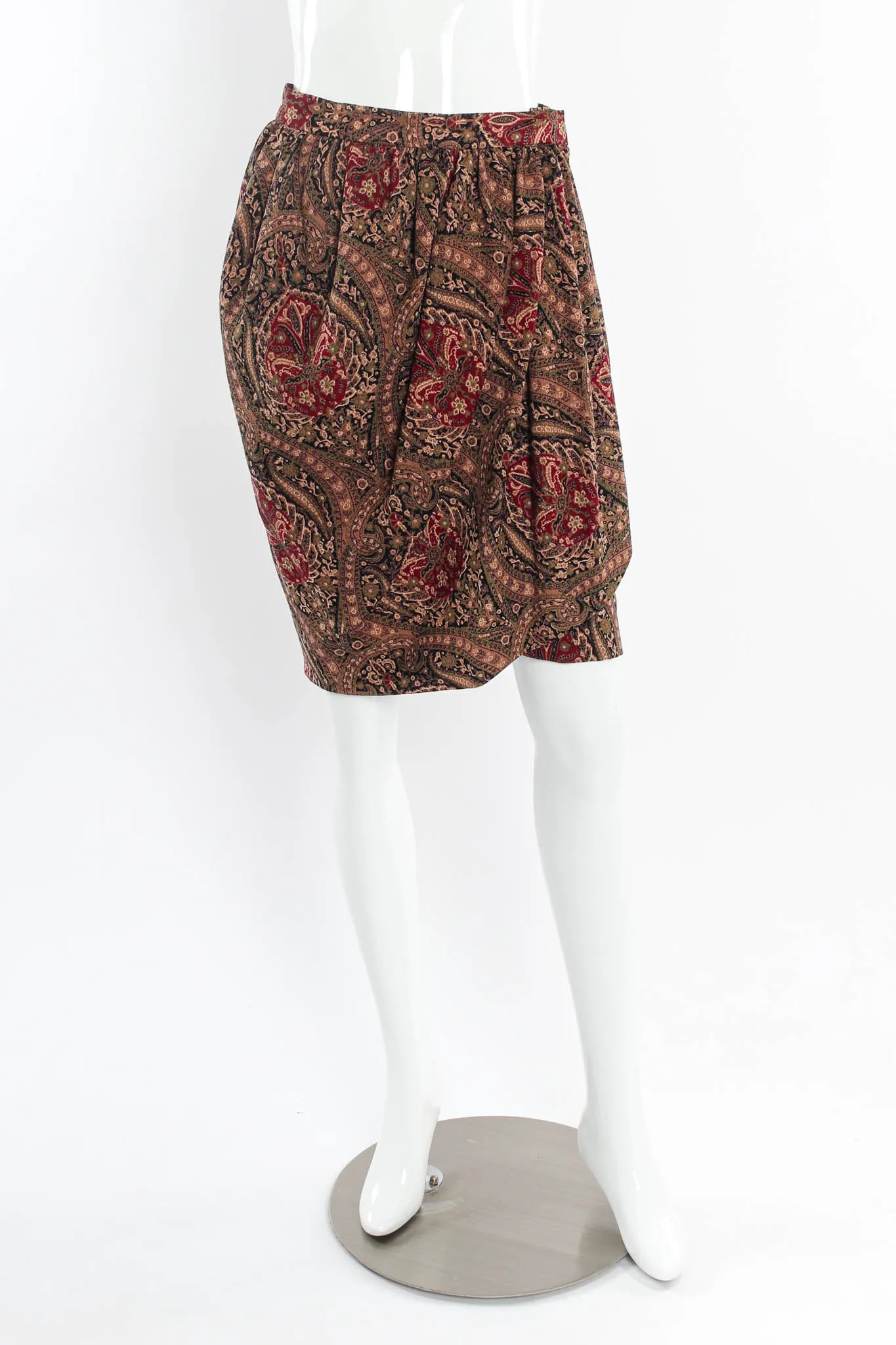 Floral Damask Top, Skirt and Scarf Set