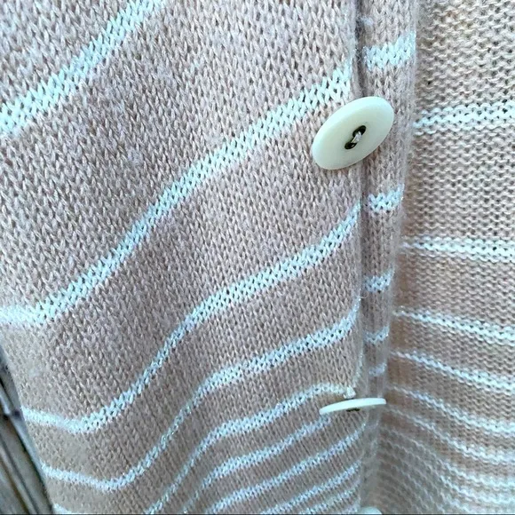 Free People oversized open front stripped cardigan