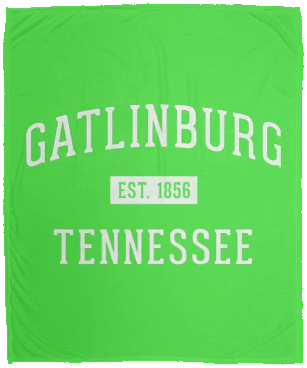 Gatlinburg Established - Plush Fleece Blanket (50x60)