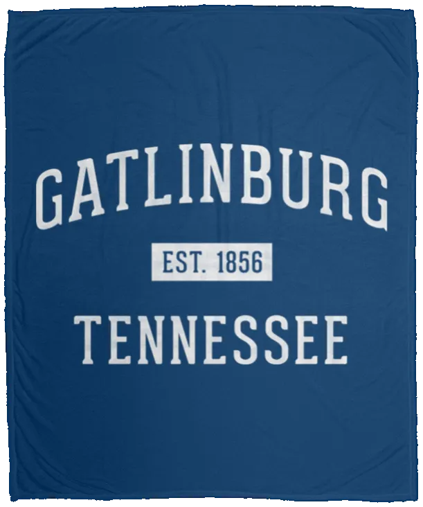 Gatlinburg Established - Plush Fleece Blanket (50x60)