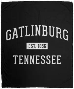 Gatlinburg Established - Plush Fleece Blanket (50x60)