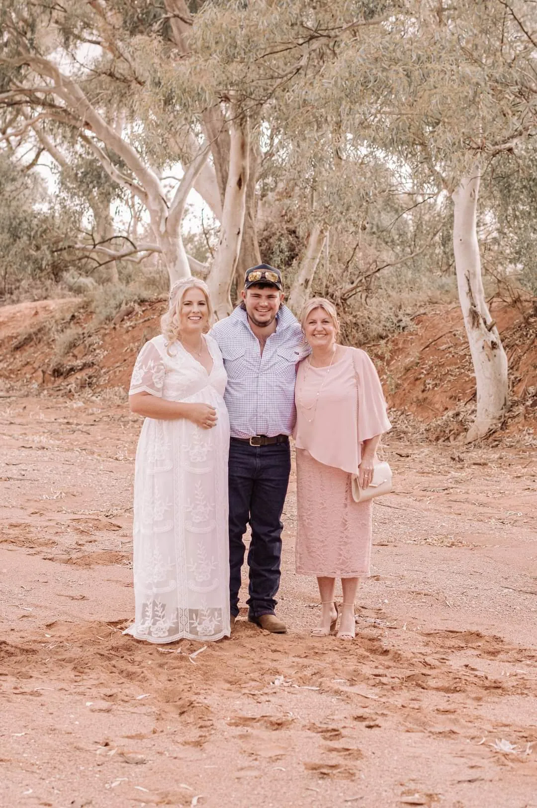 Geraldine Blush Lace Dress
