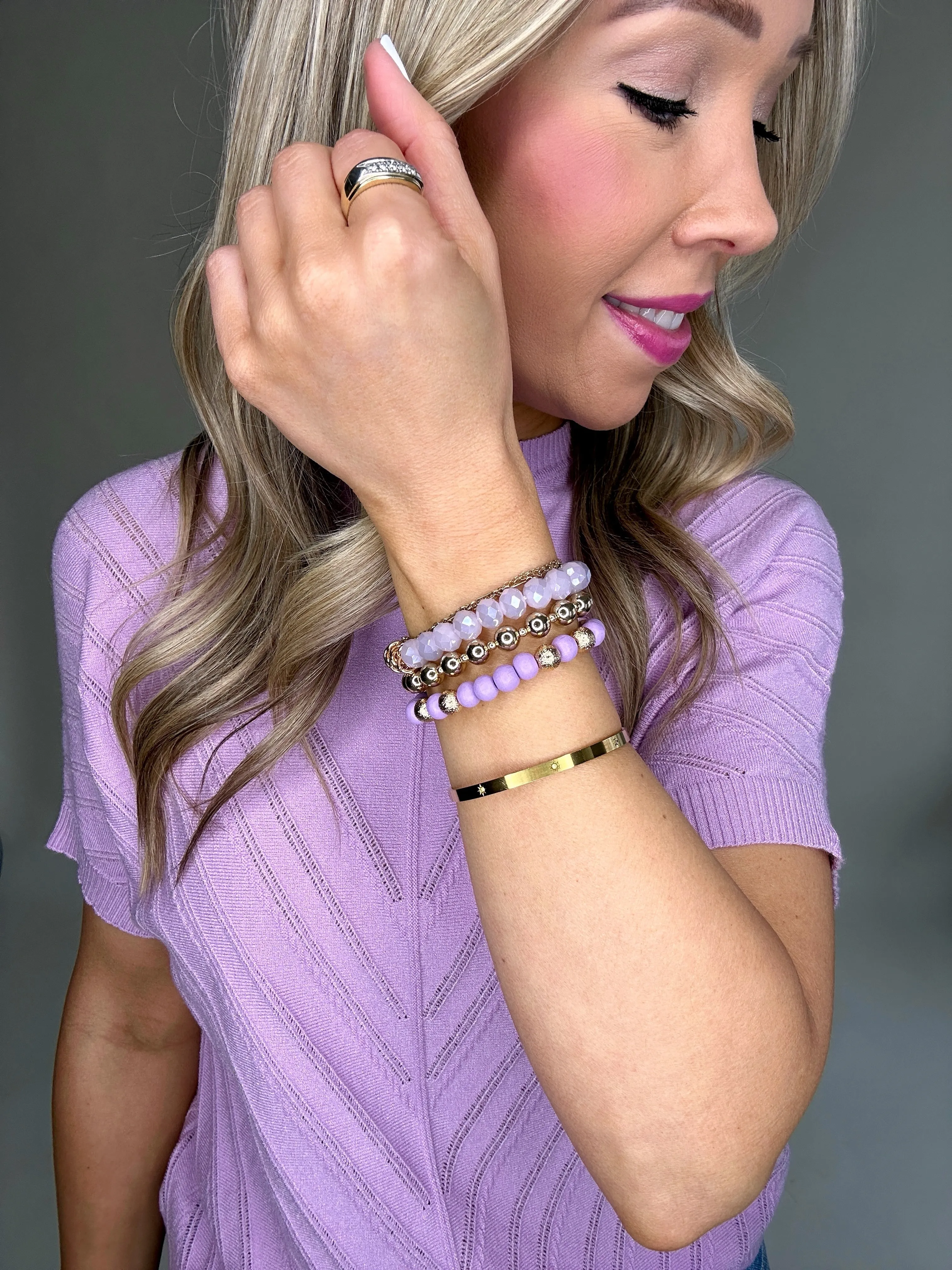 Glam Girl Bracelet Set - Lavender