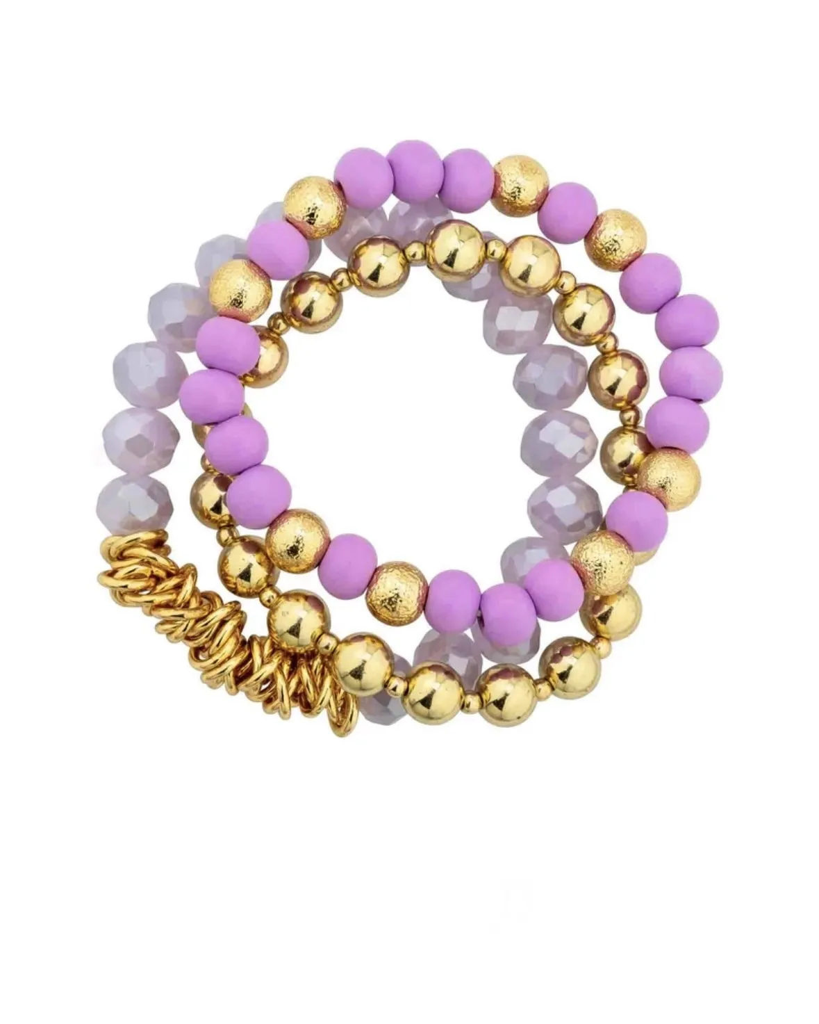 Glam Girl Bracelet Set - Lavender