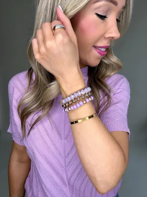 Glam Girl Bracelet Set - Lavender