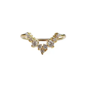Goddess Ring Band in 18K