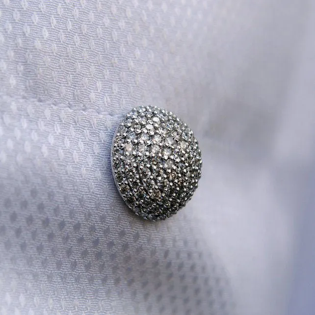 Gold and Diamond Tie Pin For Him, 14K Gold Solid Gold Tie Tack
