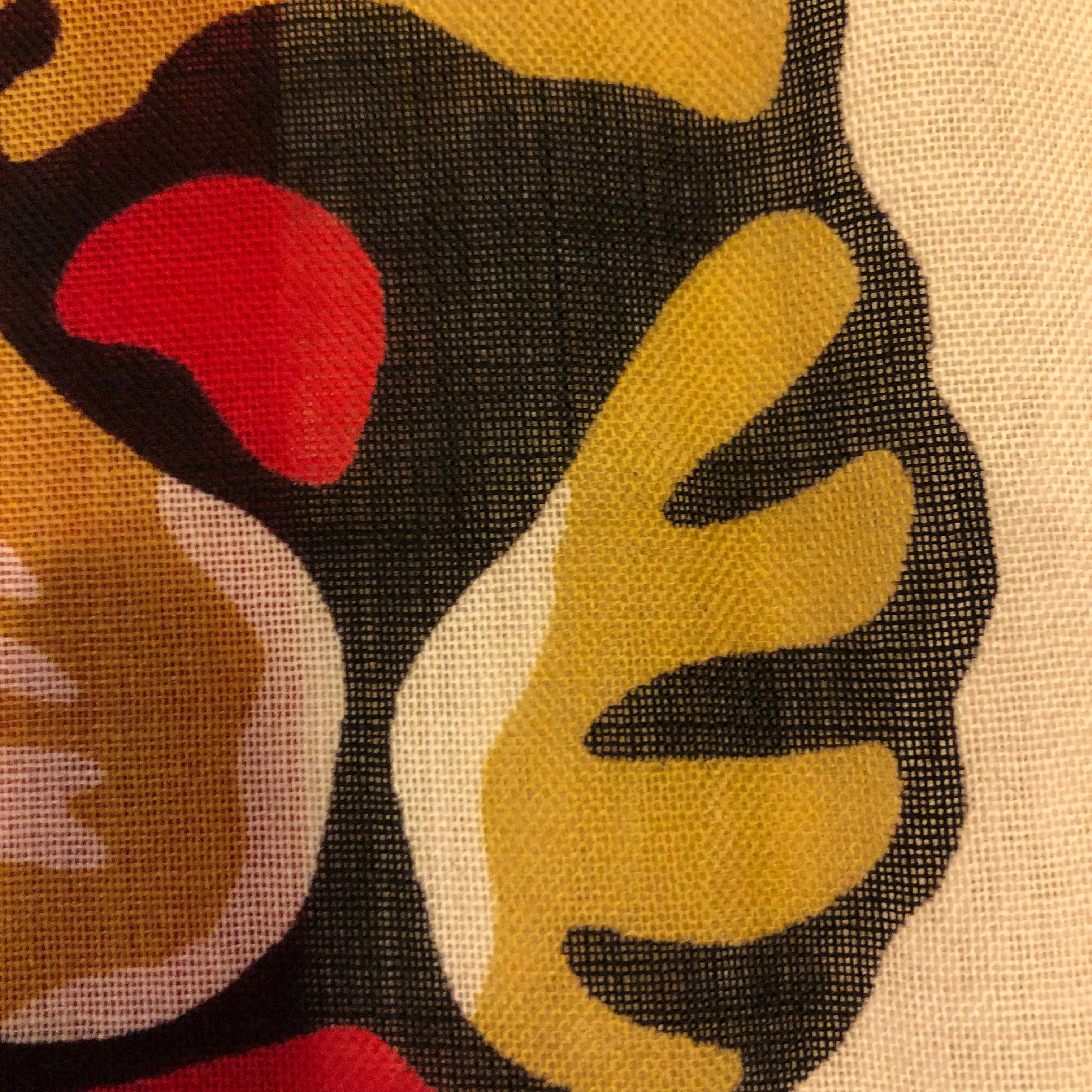 Gucci Wool Sylvie Tiger Scarf in Sapphire and Ivory