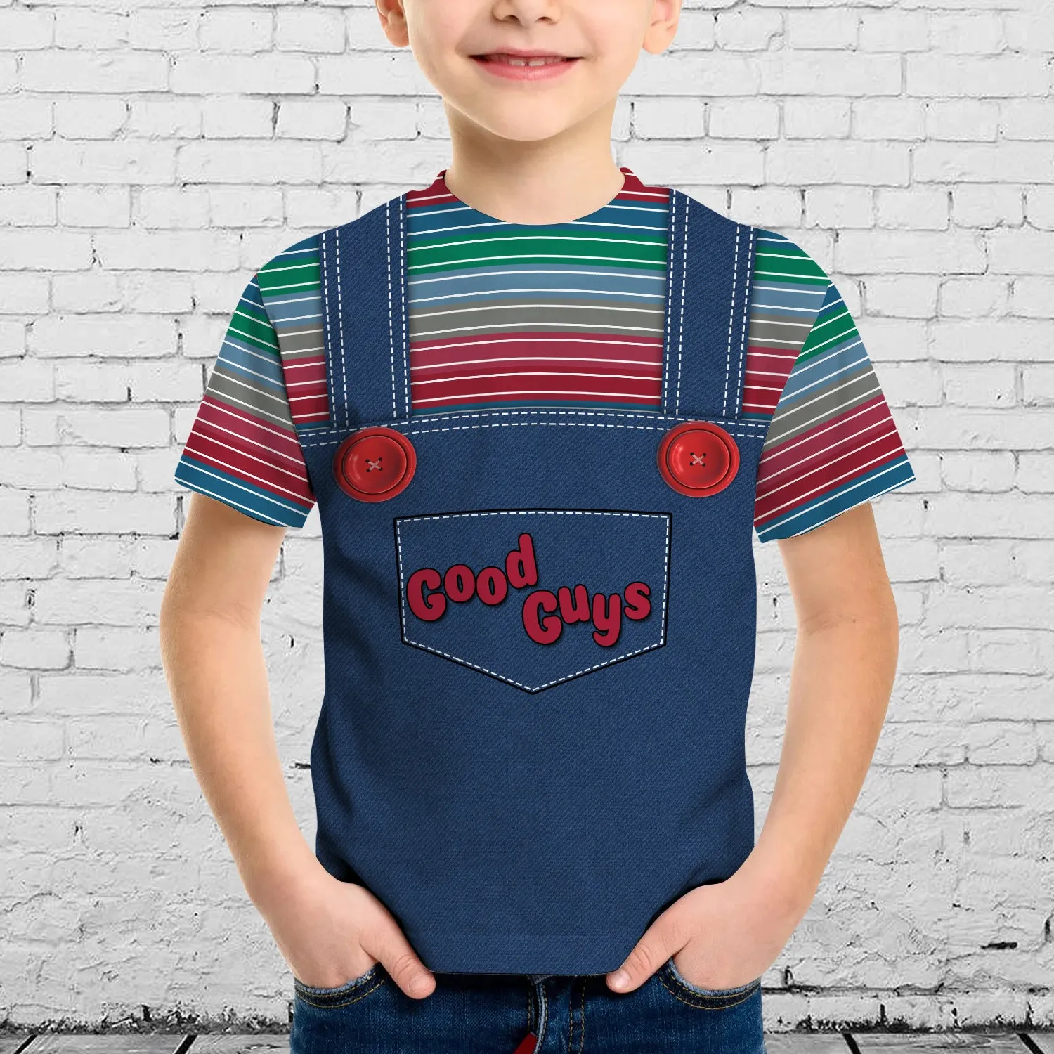 Halloween Is Comming Chucky Skin Good Guys 3D Kid Tshirt 816 NA93