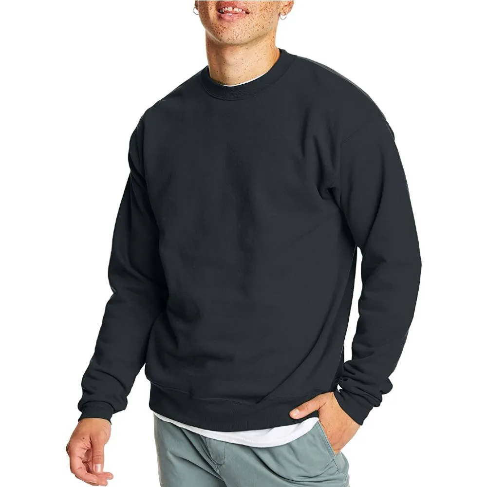 Hanes Men's Sweatshirt, EcoSmart Fleece Crewneck Sweatshirt, Cotton-Blend Fleece Sweatshirt, Plush Fleece Pullover Sweatshirt | Multiple Colors and Sizes