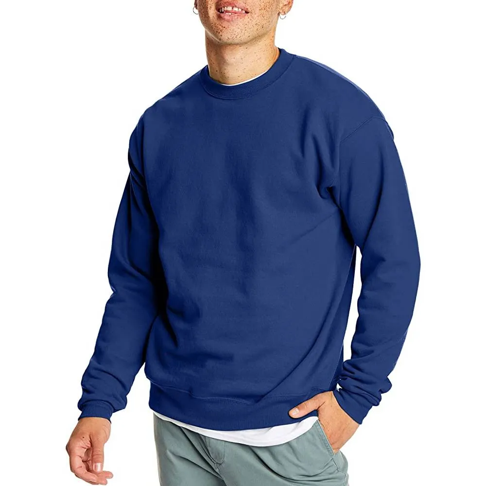 Hanes Men's Sweatshirt, EcoSmart Fleece Crewneck Sweatshirt, Cotton-Blend Fleece Sweatshirt, Plush Fleece Pullover Sweatshirt | Multiple Colors and Sizes