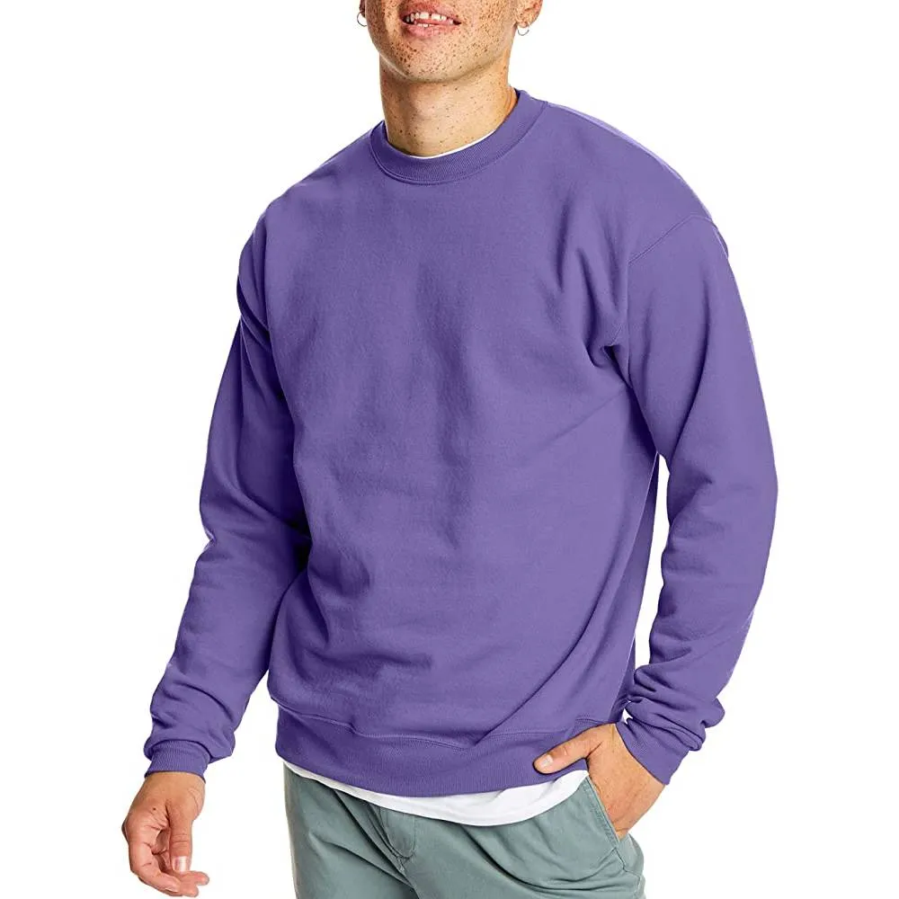 Hanes Men's Sweatshirt, EcoSmart Fleece Crewneck Sweatshirt, Cotton-Blend Fleece Sweatshirt, Plush Fleece Pullover Sweatshirt | Multiple Colors and Sizes