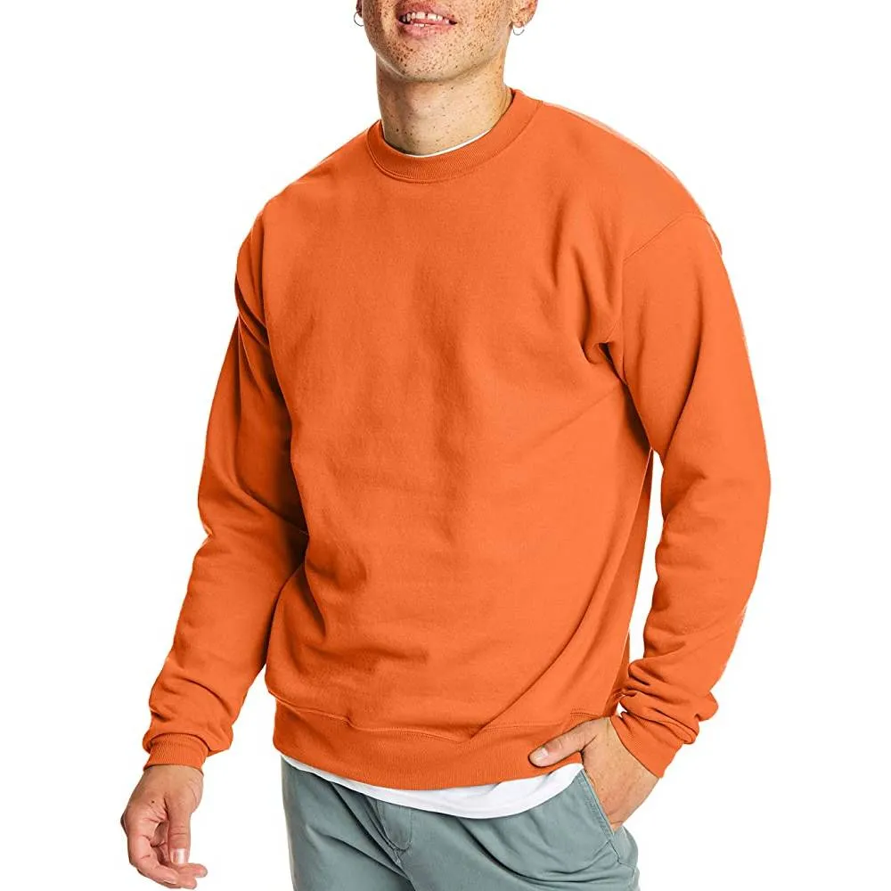 Hanes Men's Sweatshirt, EcoSmart Fleece Crewneck Sweatshirt, Cotton-Blend Fleece Sweatshirt, Plush Fleece Pullover Sweatshirt | Multiple Colors and Sizes