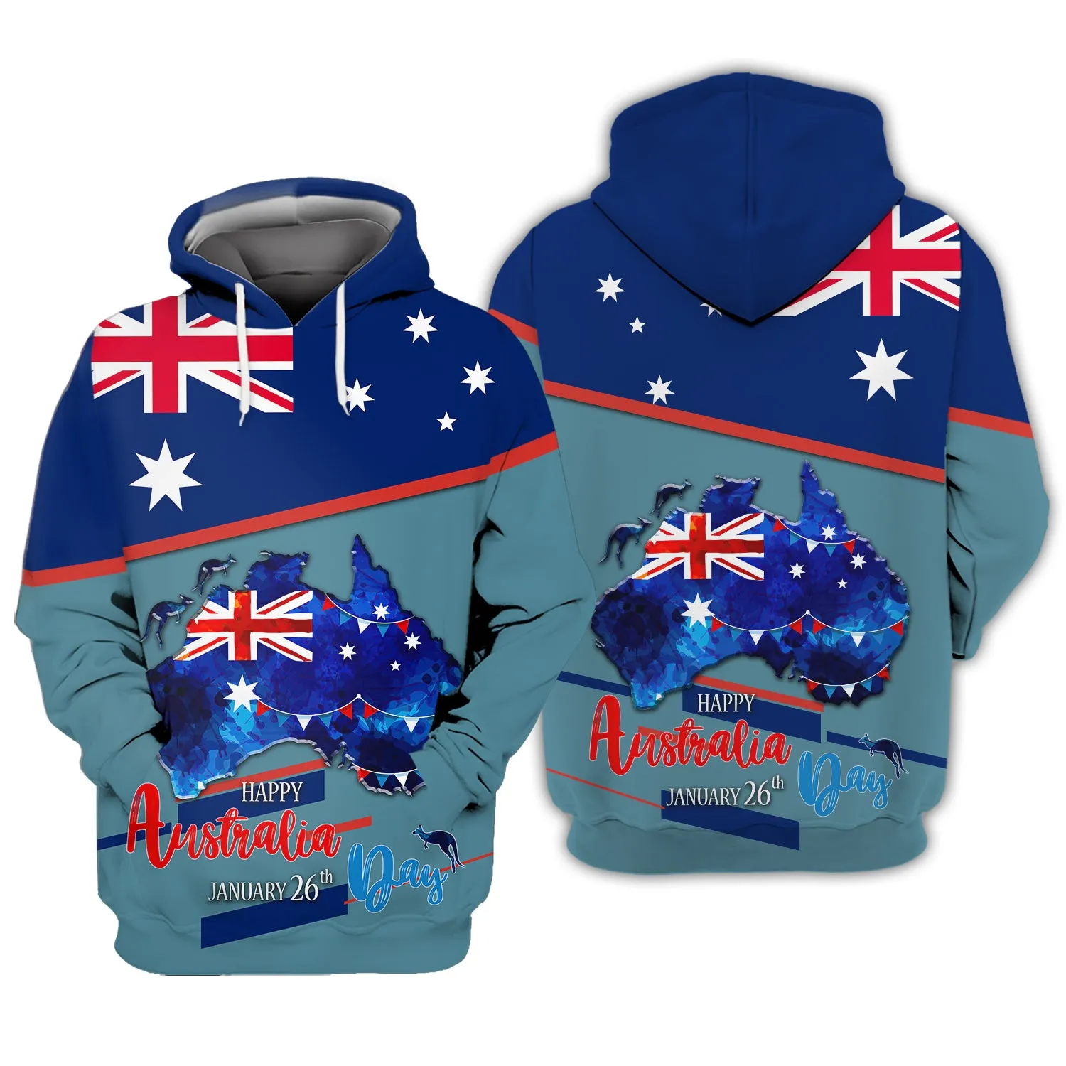Happy Australia Day - 3D Full Print