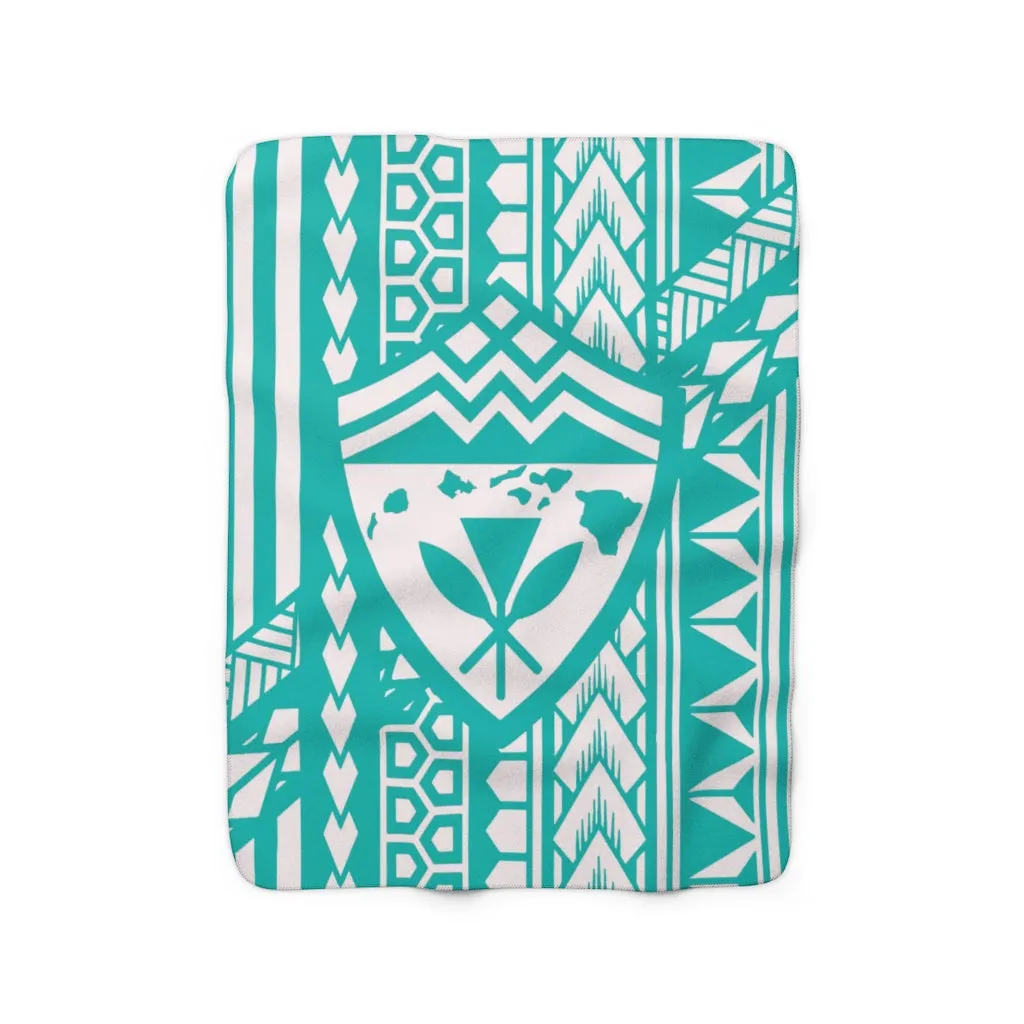 Hawaii Tiffany Tribal Fleece Blanket