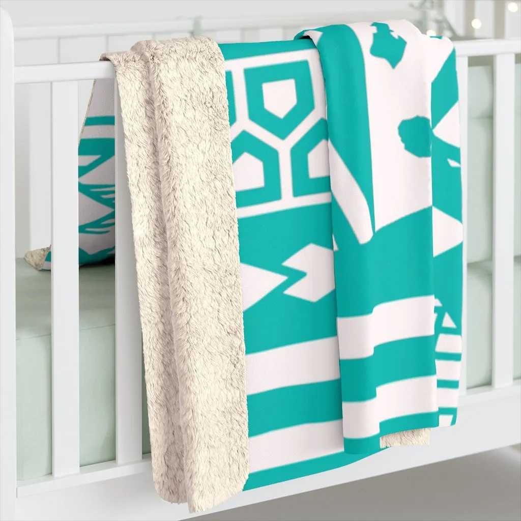 Hawaii Tiffany Tribal Fleece Blanket