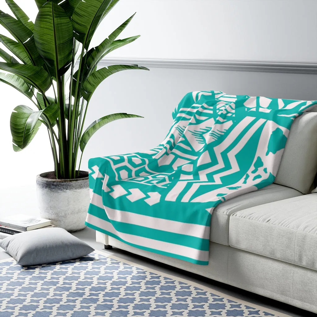 Hawaii Tiffany Tribal Fleece Blanket