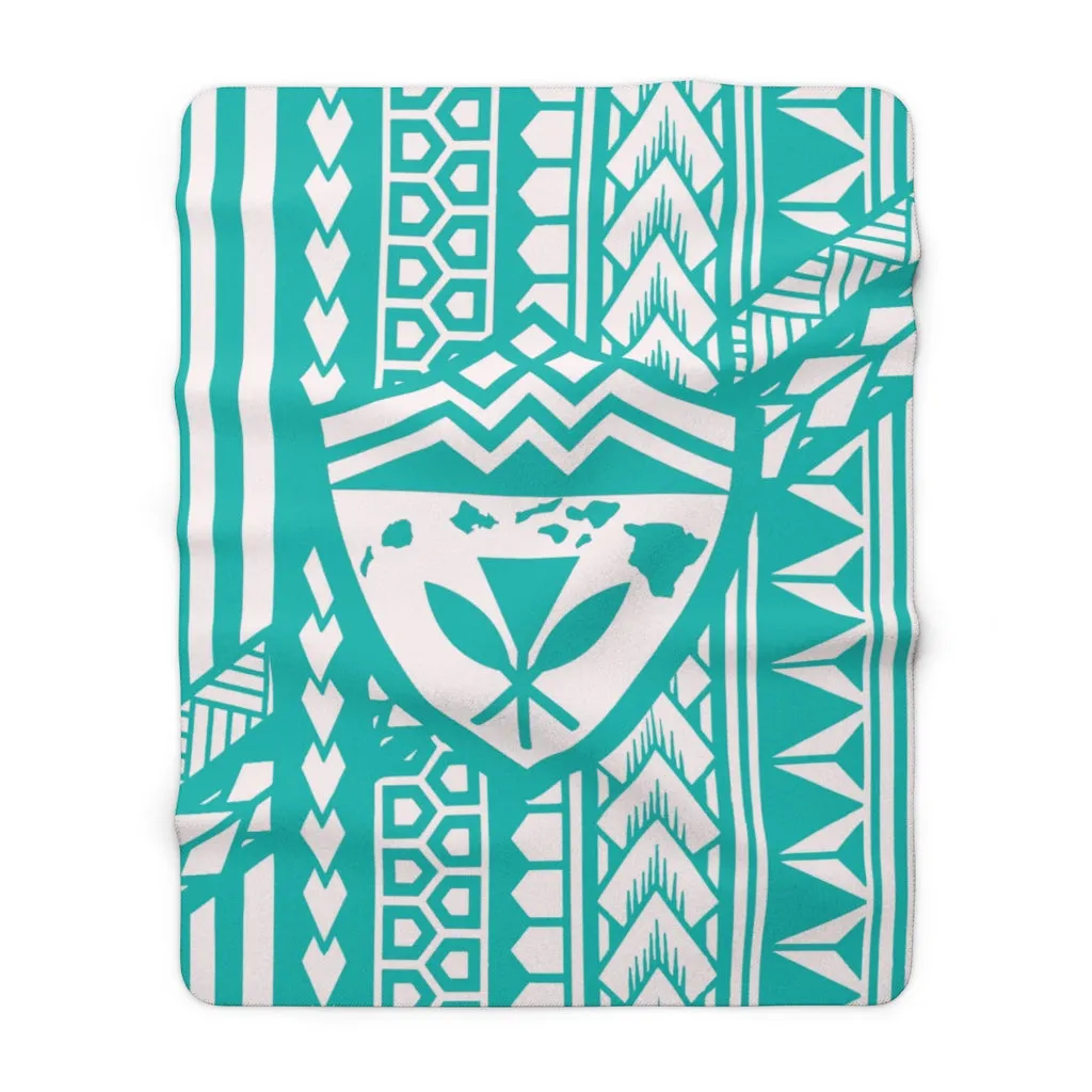 Hawaii Tiffany Tribal Fleece Blanket