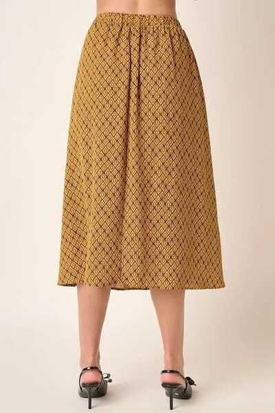 Hazel Blues® |  Mittoshop Printed Midi Skirt