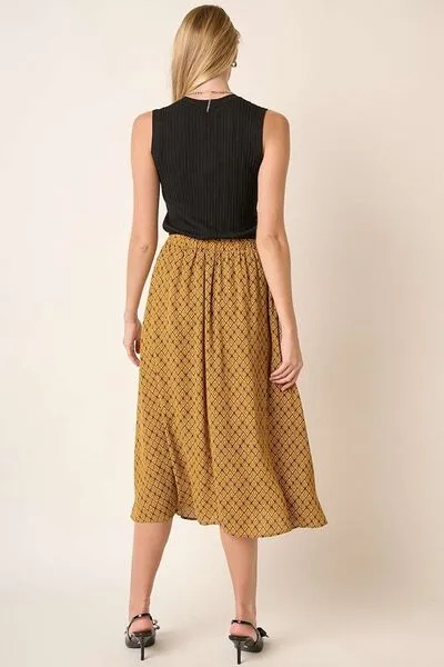 Hazel Blues® |  Mittoshop Printed Midi Skirt