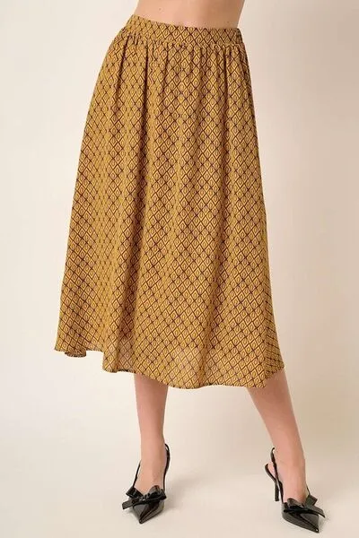 Hazel Blues® |  Mittoshop Printed Midi Skirt