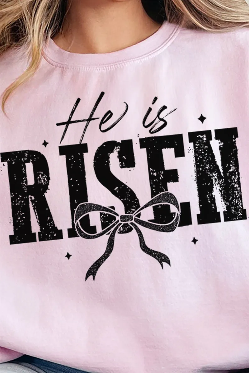 He Is Risen Coquette Unisex NuBlend Crew Sweatshirt