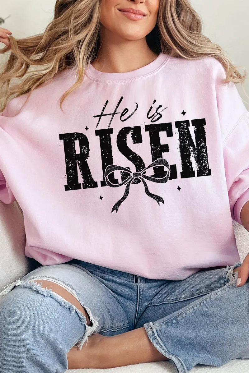 He Is Risen Coquette Unisex NuBlend Crew Sweatshirt