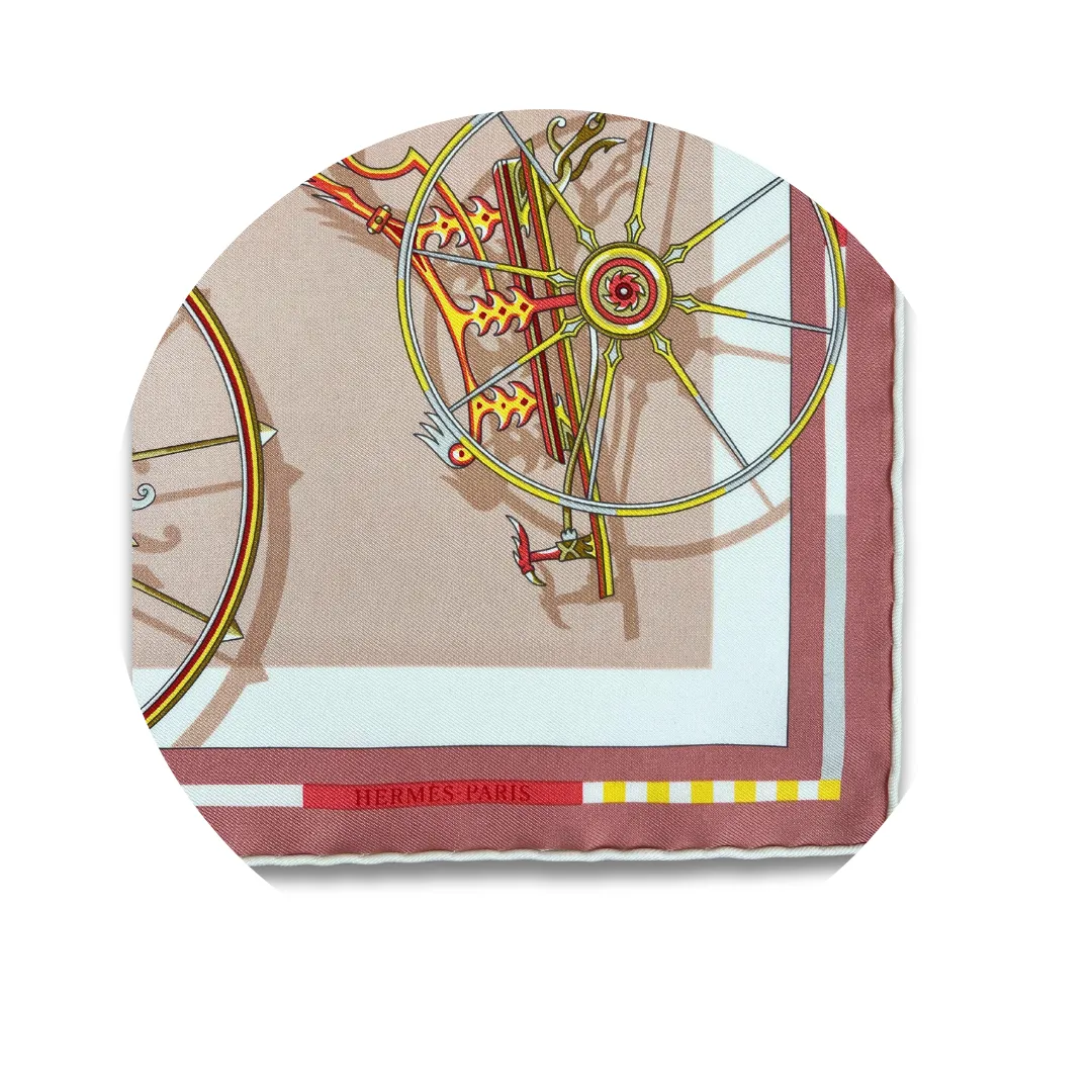 Hermès Voitures En Equilibre Scarf 45