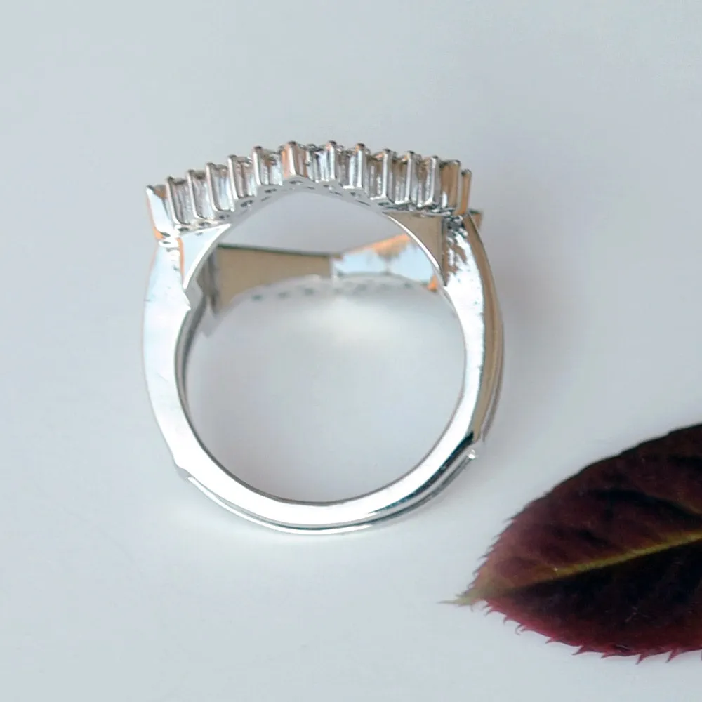 Hexagon Shaped Diamond Ring Guard