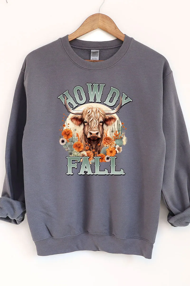 Highland Howdy Fall Unisex NuBlend Crew Sweatshirt