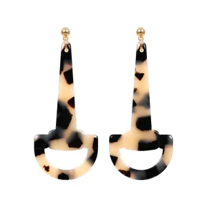 Horsebit Small Light Tortoiseshell Stud Earrings