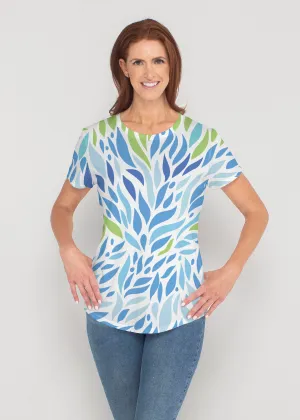 Hotsy Totsy Blue (8143) ~ Contoured Tri-Blend Scoop Tee